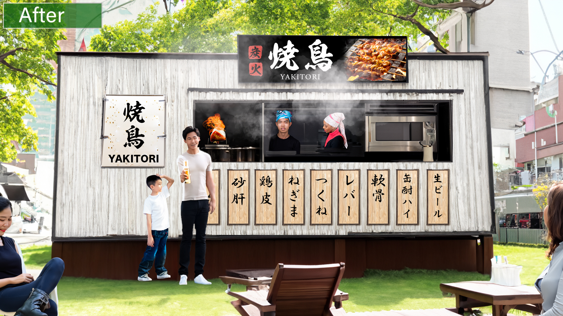 トレーラーハウス・店舗タイプ(焼き鳥屋)